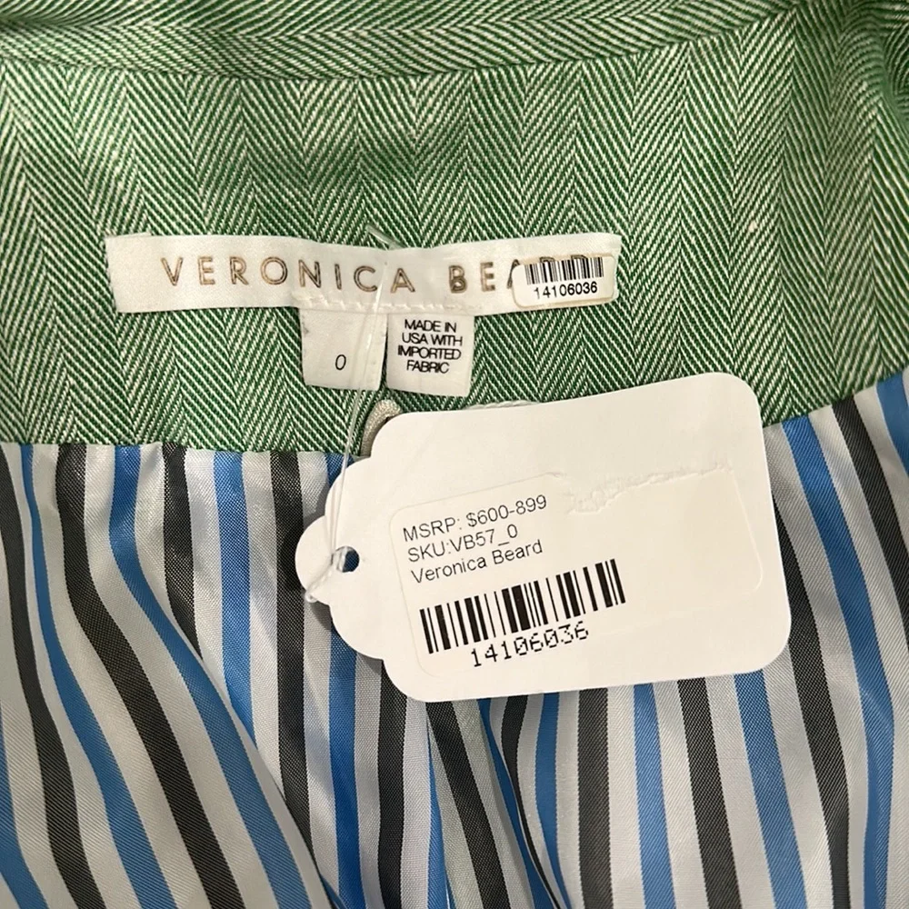 Veronica Beard Beacon Blazer Green 0 - Picture 10 of 11
